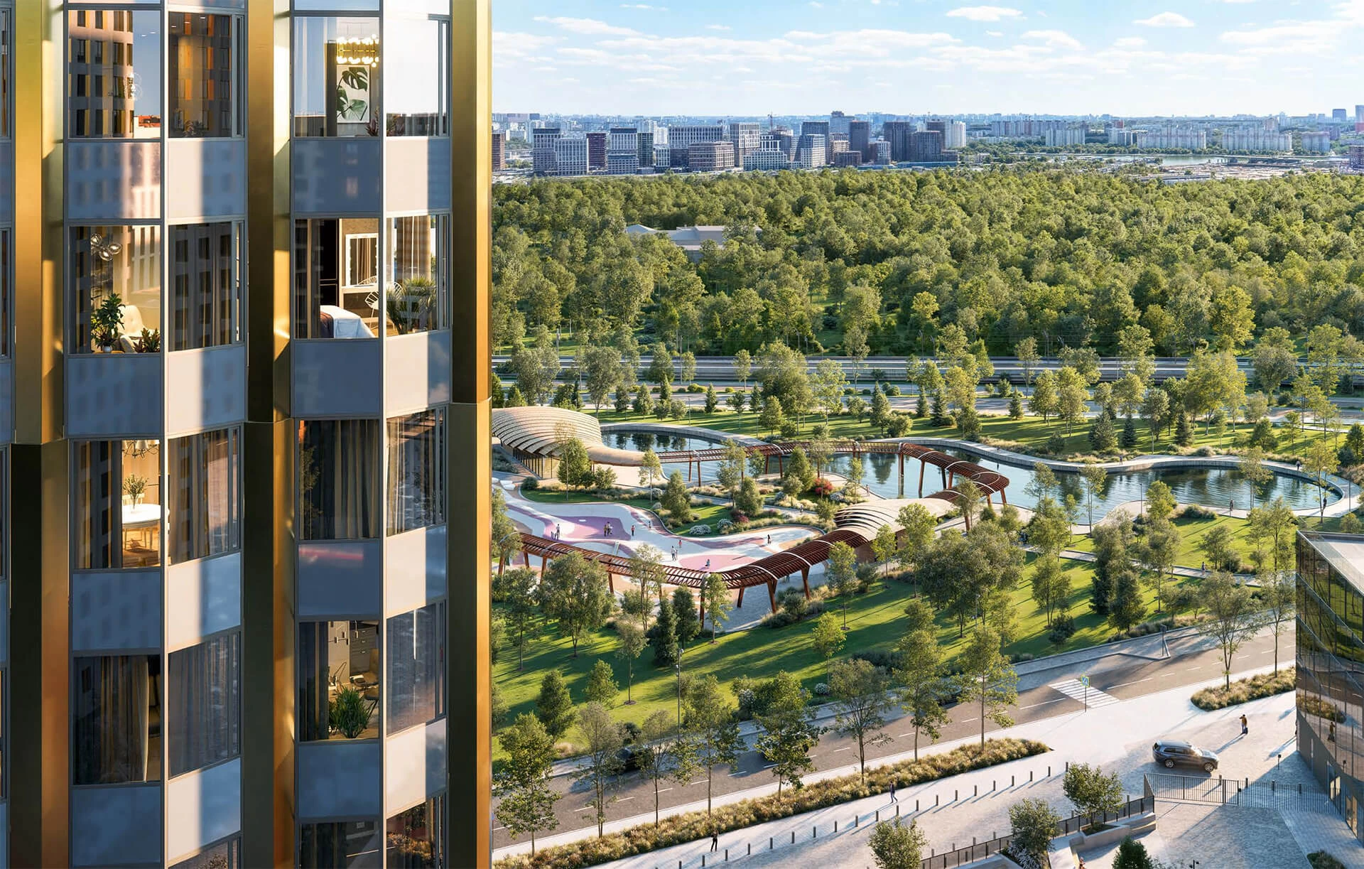 Благоустройство двора от застройщика